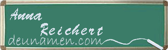 Anna Reichert Visitenkarte